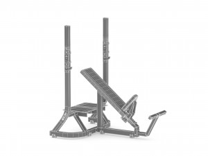 technogym pure olympic incline bench Model 3D