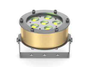 dts led mergulho subaqu&aacute;tico 6 fc com suporte Modelo 3D