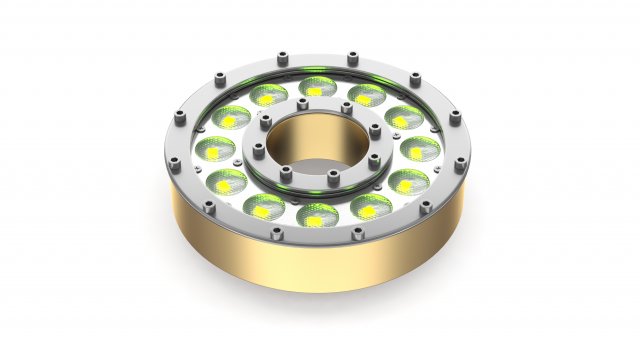 dts led underwater donut 12 fc 3D Model .c4d .max .obj .3ds .fbx .stl .blend 
