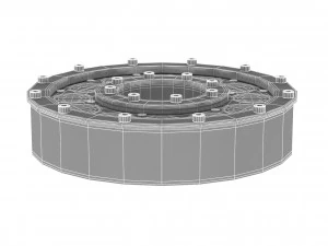 dts led donat bawah air 12 fc Model 3D