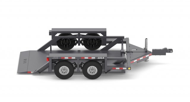 jlg 1014 flatbed trailer 3D Модель .c4d .max .obj .3ds .fbx .stl .blend 