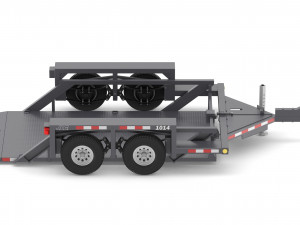 jlg 1014 flatbed trailer 3D-Modell
