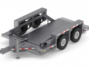 jlg 1014 flatbed trailer 3D Модель