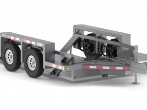 jlg 1014 flatbed trailer 3D Модель