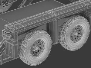 jlg 1014 flatbed trailer 3D Модель