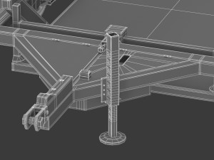 jlg 1014 flatbed trailer 3D Модель