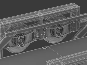 remolque de plataforma jlg 1014 Modelo 3D