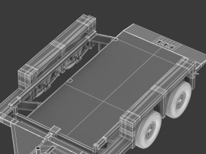 jlg 1014 flatbed trailer 3D Модель