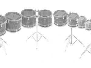 yamaha percussion tom toms ct-9000 series double headed 3D Model