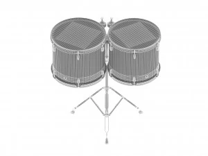 yamaha percussion tom toms ct-9000 series double headed 3D Model