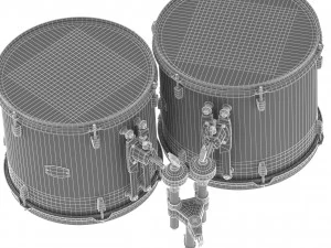 yamaha percussion tom toms ct-9000 series double headed 3D Model