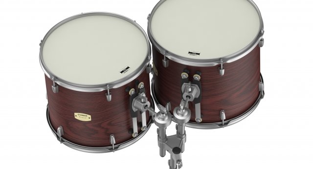 yamaha percussion tom toms ct 9000 series double headed 3D Model