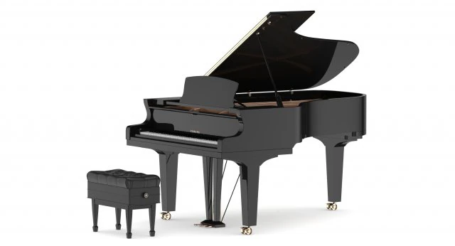 yamaha s7x premium grand piano 3D Model .c4d .max .obj .3ds .fbx .stl .blend