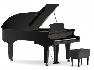 yamaha s7x premium grand piano 3D Model