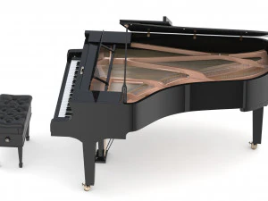 yamaha s7x premium grand piano 3D Model