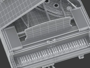 yamaha s7x premium grand piano 3D Model