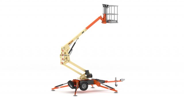 jlg t350 towable boom lift 3D Model .c4d .max .obj .3ds .fbx .stl .blend 