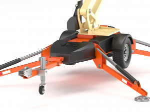jlg t350 towable boom lift 3D Model