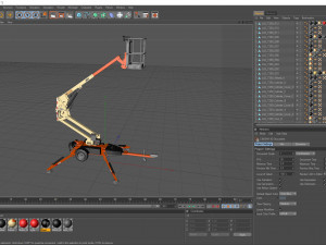 jlg t350 towable boom lift 3D Model