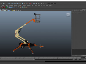jlg t350 towable boom lift 3D Model
