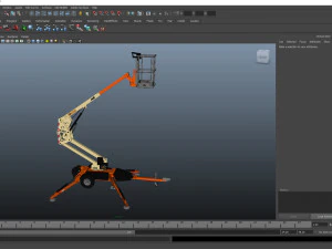 jlg t350 towable boom lift 3D Model