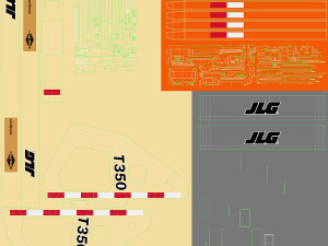 jlg t350 towable boom lift 3D Model