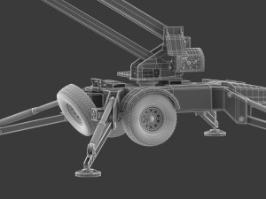 jlg t350 towable boom lift 3D Model