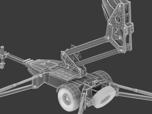 jlg t350 towable boom lift 3D Model
