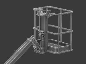 jlg t350 towable boom lift 3D Model