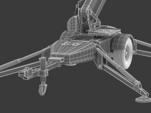 jlg t350 towable boom lift 3D Model
