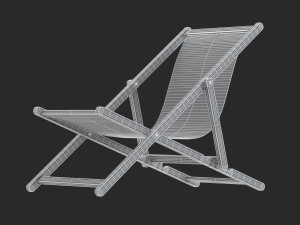 beach chair 3Dモデル