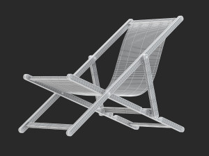 beach chair 3Dモデル