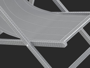 beach chair 3Dモデル