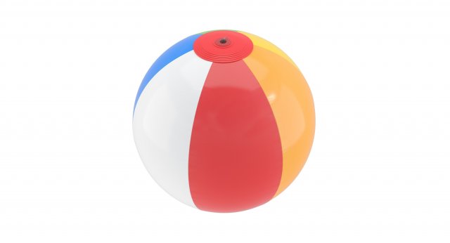beach ball 3Dモデル .c4d .max .obj .3ds .fbx .stl .blend 