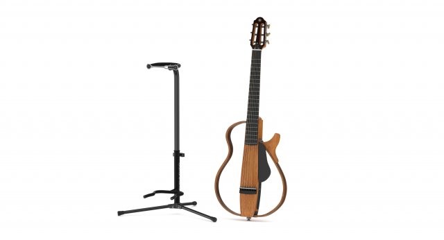 yamaha silent guitar slg200n with stands 3D Model in Gitar 3DExport