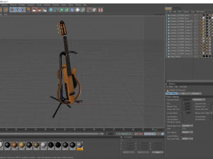 yamaha silent guitar slg200n with stands 3D Model