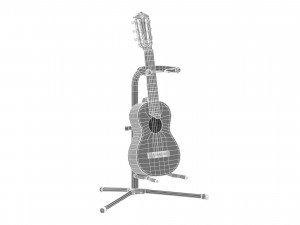 yamaha classical guitar gl1 with stands 3D-Modell
