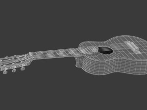 yamaha classical guitar gl1 with stands 3D-Modell