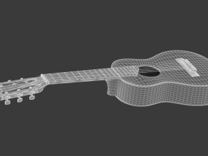 yamaha classical guitar gl1 with stands 3D-Modell