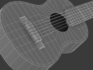 yamaha classical guitar gl1 with stands 3D-Modell