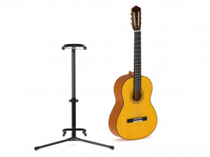 yamaha classical guitar gc12s with stands 3D मॉडल