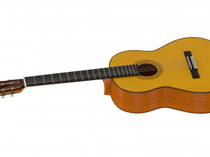 yamaha classical guitar gc12s with stands 3D मॉडल