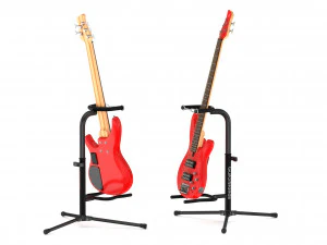yamaha basses guitar trbx305 with stands 3D Model