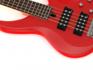 yamaha basses guitar trbx305 with stands 3D Model