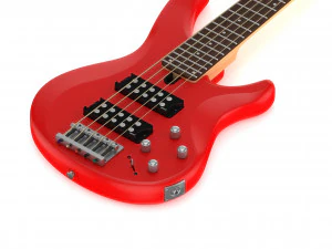 yamaha basses guitar trbx305 with stands 3D Model
