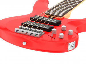 yamaha basses guitar trbx305 with stands 3D Model