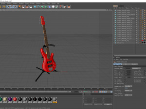 yamaha basses guitar trbx305 with stands Modelo 3D