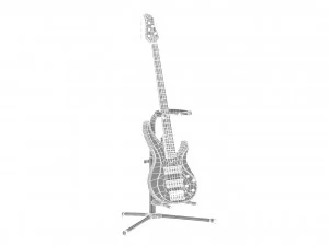 yamaha basses guitar trbx305 with stands 3D Model