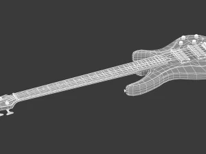 yamaha basses guitar trbx305 with stands 3D Model
