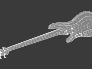 yamaha basses guitar trbx305 with stands 3D Model